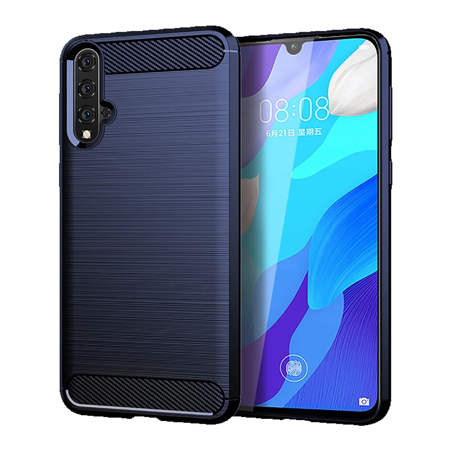 Brushed Carbon Fiber Case For Nova 5 Pro 5i 5t Anti-fall Shockproof Phone Cover For Huawei Nova 5T Pro 5pro Soft Mobile Shell